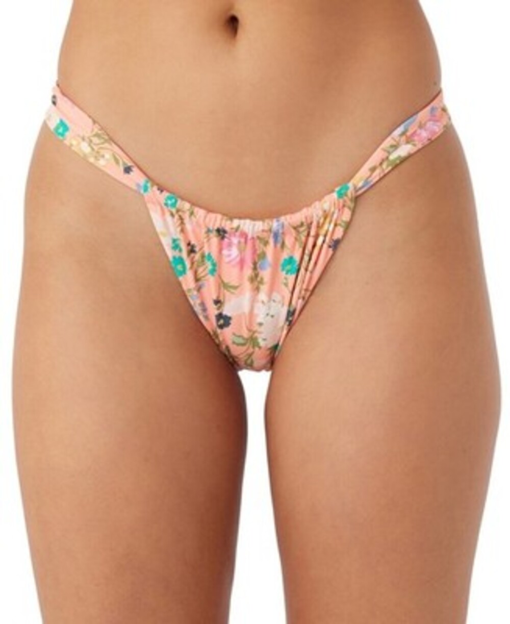 O'Neill Kelly Floral Solimar Bikini Bottoms Juniors' S Desert Flower Pulls On